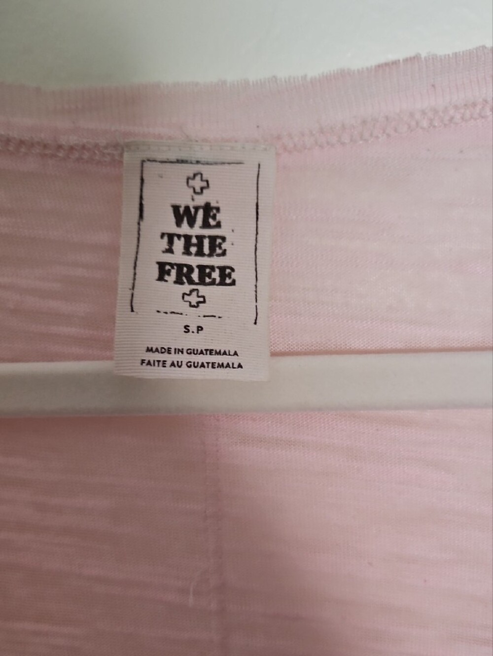 We The Free Soft Pink V-Neck Short Sleeve Tee - Picture 6 of 6
